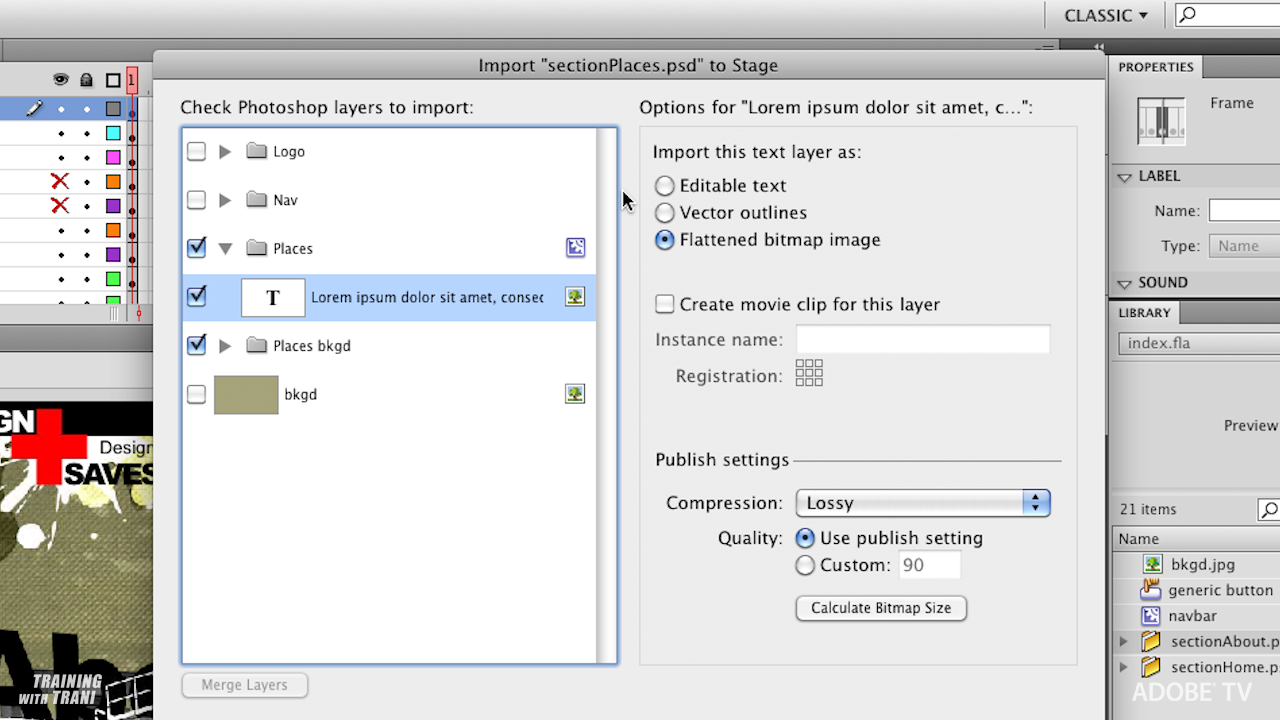 Importing a PSD File (5 of 10)