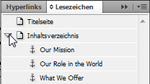 InDesign CS5.5: Lesezeichen einrichten