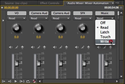 Audio Automation Modes in Action Audio Automation Modes in Action
