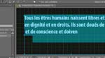 Adobe After Effects CS5.5 : Apparition d'un texte