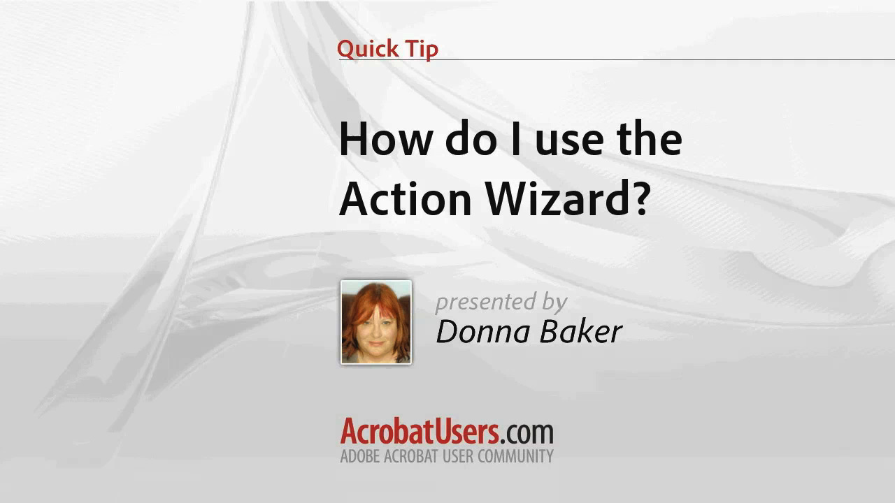Quick Tip: How to use the Action Wizard