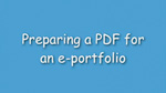 3. Preparing a PDF for an ePortfolio