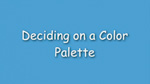 15. Deciding on a color palette
