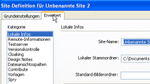 Site definieren Site definieren