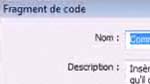 Organiser ses fragments de code dans Dreamweaver CS4