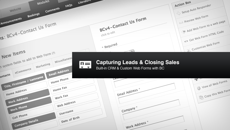 Capturing Leads & Closing Sales