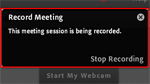 Recording a meeting