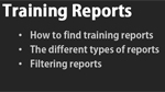 Using training reports
