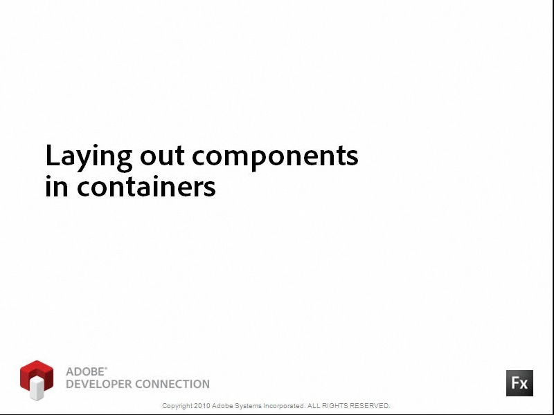 Laying Out Components in Containers