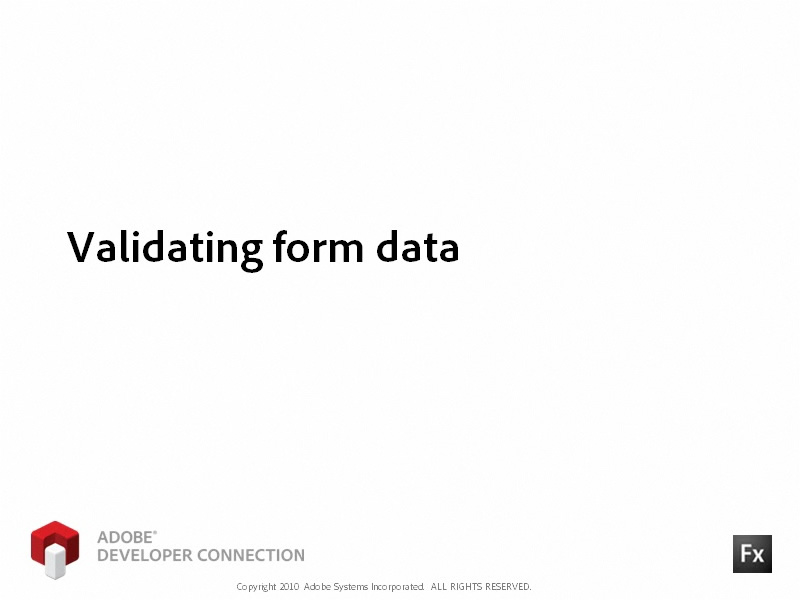 Validating Form Data