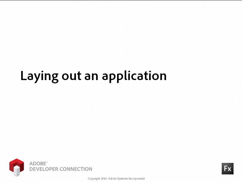 Laying Out an Application