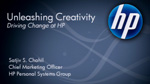 Using HP technology to Unleash Creativity 