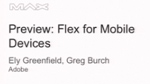 Preview: Flex for Mobile Devices