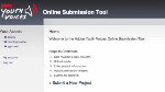 uploading media using the online submission tool