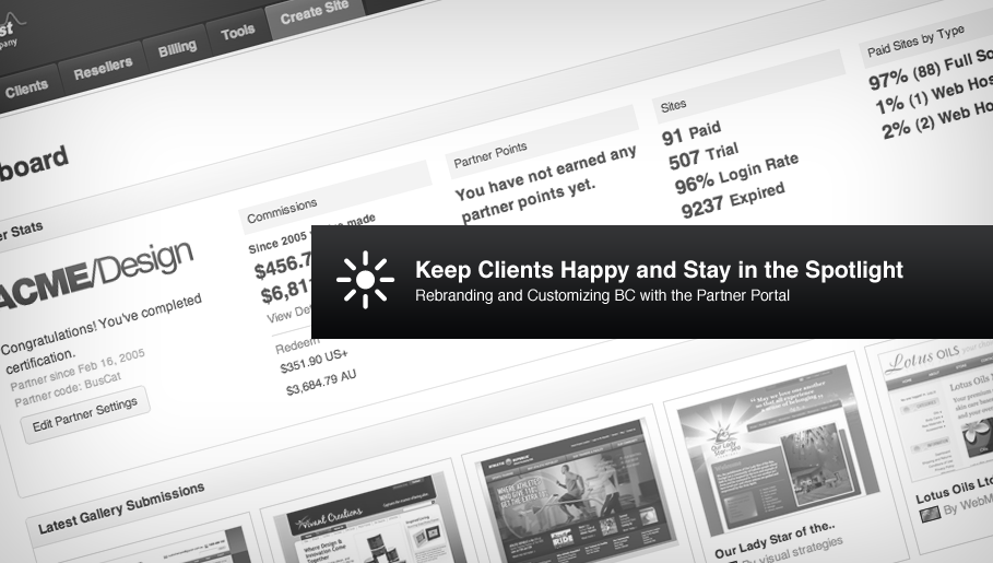 Partner Portal: Keep Clients Happy and Stay in the Spotlight Partner Portal: Keep Clients Happy and Stay in the Spotlight