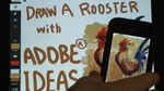 Adobe Ideas v.1.1 How to Draw a Rooster 