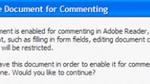Enable for Commenting in Adobe Reader