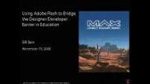 Using Flash CS4 in Education by Bill Bain