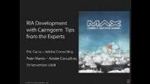 RIA Development with Cairngorm: Tips from the Experts