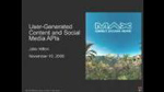 Generated Content and Social Media APIs by Jake Hilton