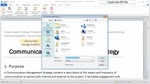 How to create a PDF file in Microsoft Office