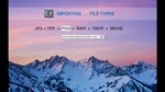 Importing images and looking at file formats Importing images and looking at file formats