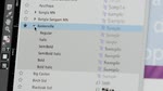 Verbessertes Schrift-Menü in InDesign CC
