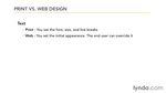 Understanding print vs. web design