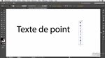 Texte de point et texte captif