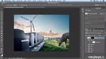 Photoshop-Composing: Starkstromleitung einfügen