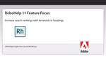 RoboHelp Search: Increase rankings with keywords in H1 Headings