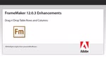 FrameMaker 12.0.3 Move Table Rows & Columns with Drag n' Drop
