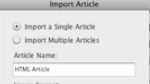 Loading HTML Articles