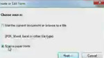 Creating a Form from a Scanned Document Creating a Form from a Scanned Document