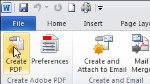Creating a PDF from a MS Office application (Windows)