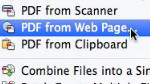 Creating a PDF from a web page