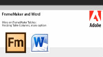 FrameMaker and Word: Resize Table Columns